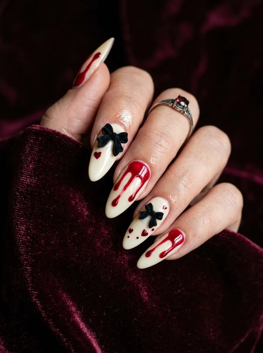 Blood Drip Bow