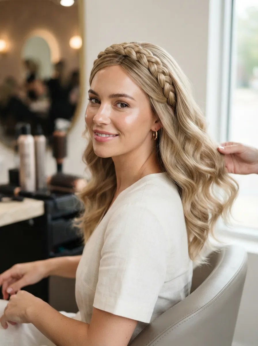 Braided Headband Look