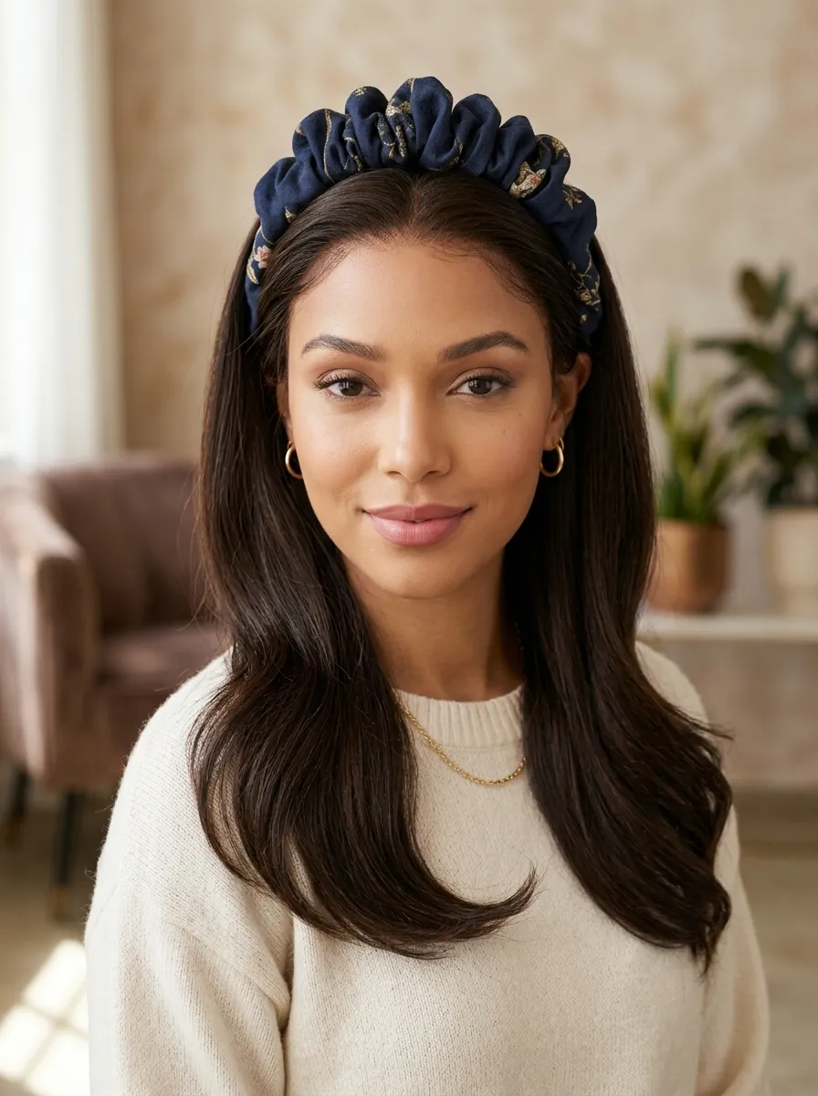 Bunched Headband Style