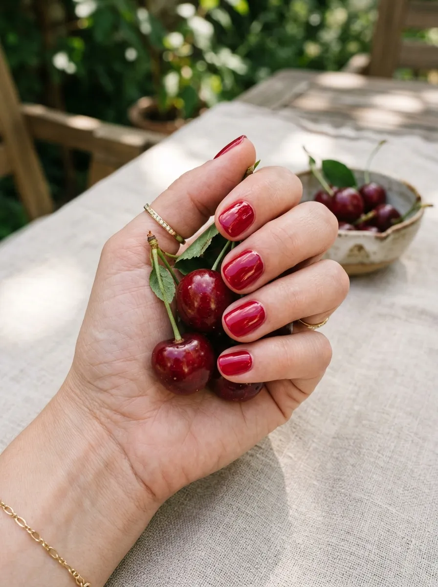 Cherry Red Rounded