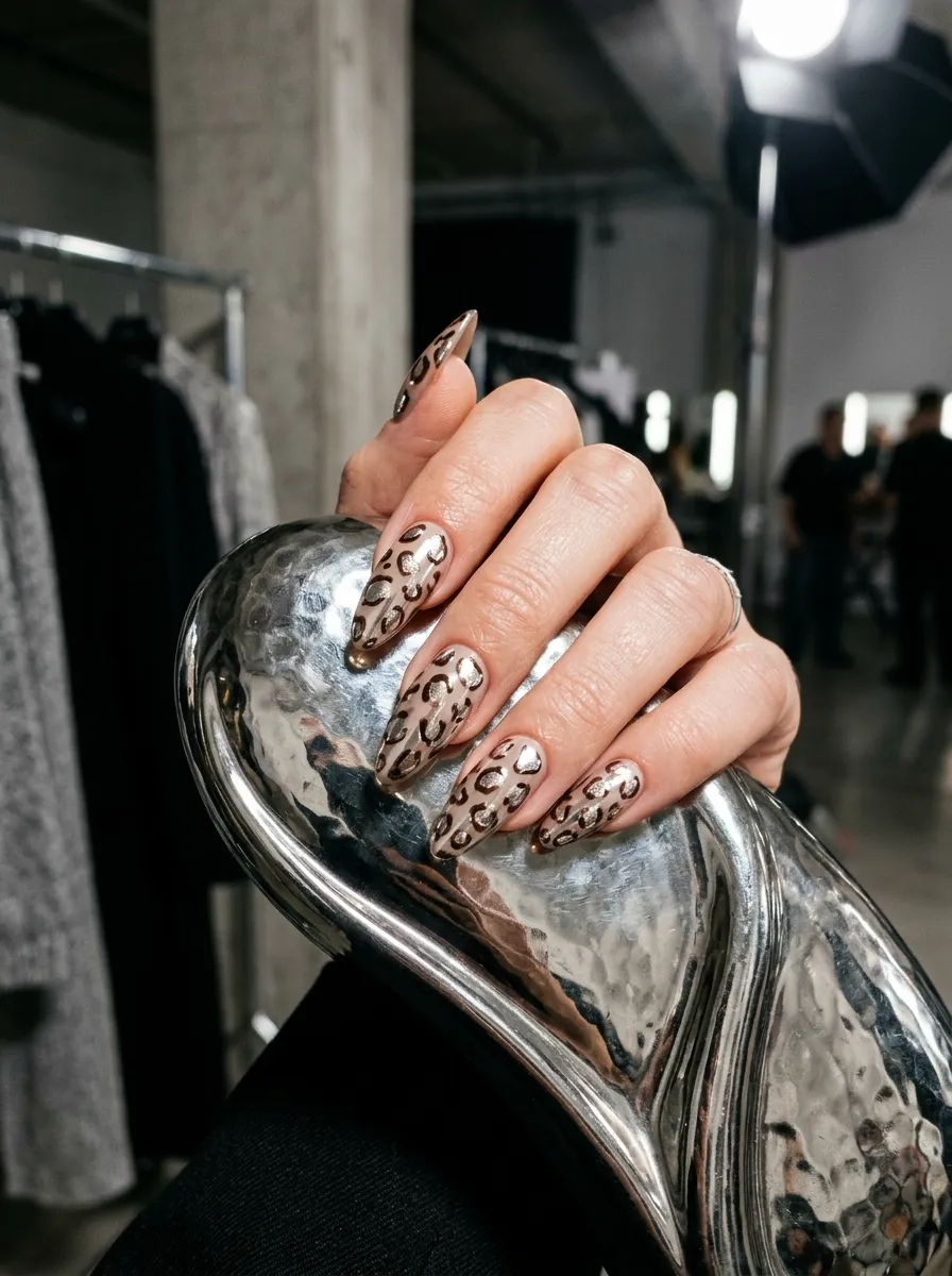 Chrome Leopard Print