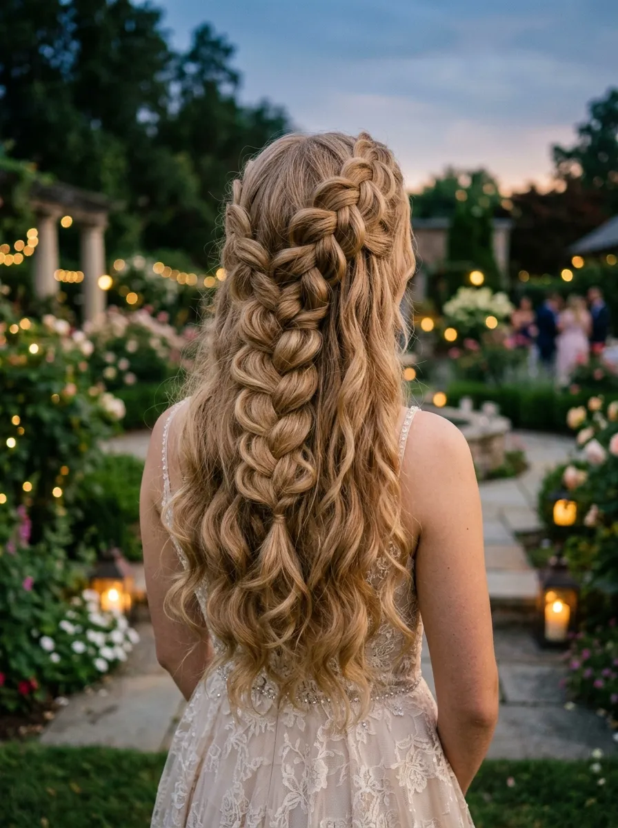 Chunky French Braid Curls