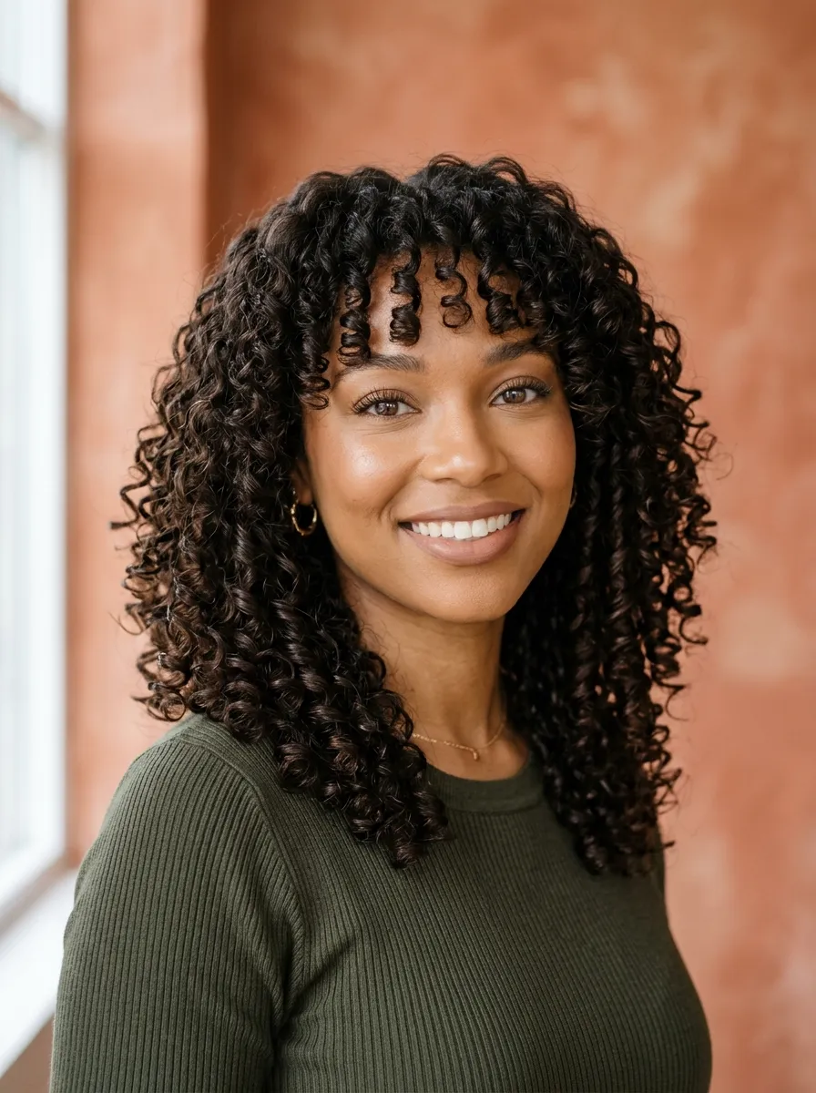 Curly Long Bob