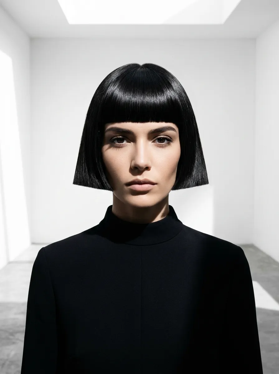Geometric Bob Cut