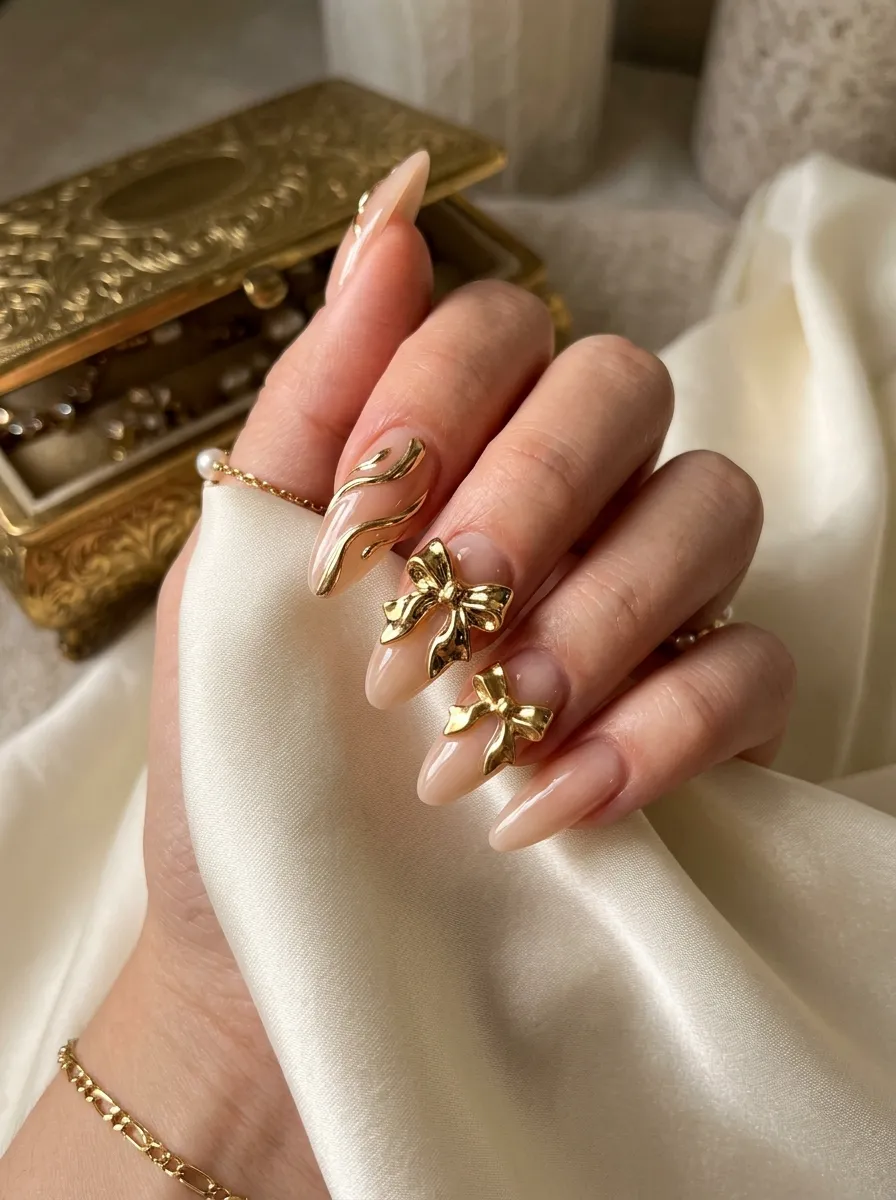 Gold Chrome Bows