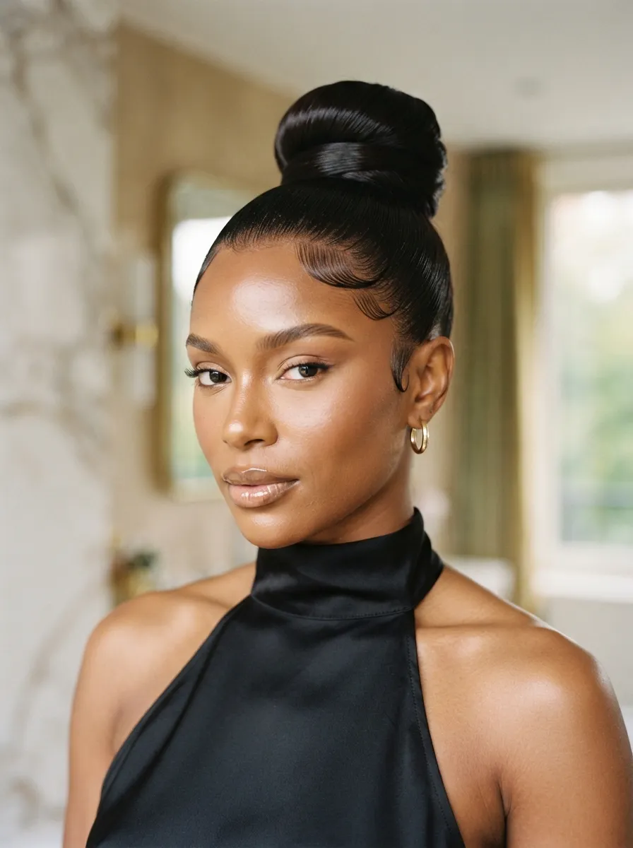 High Ponytail Bun