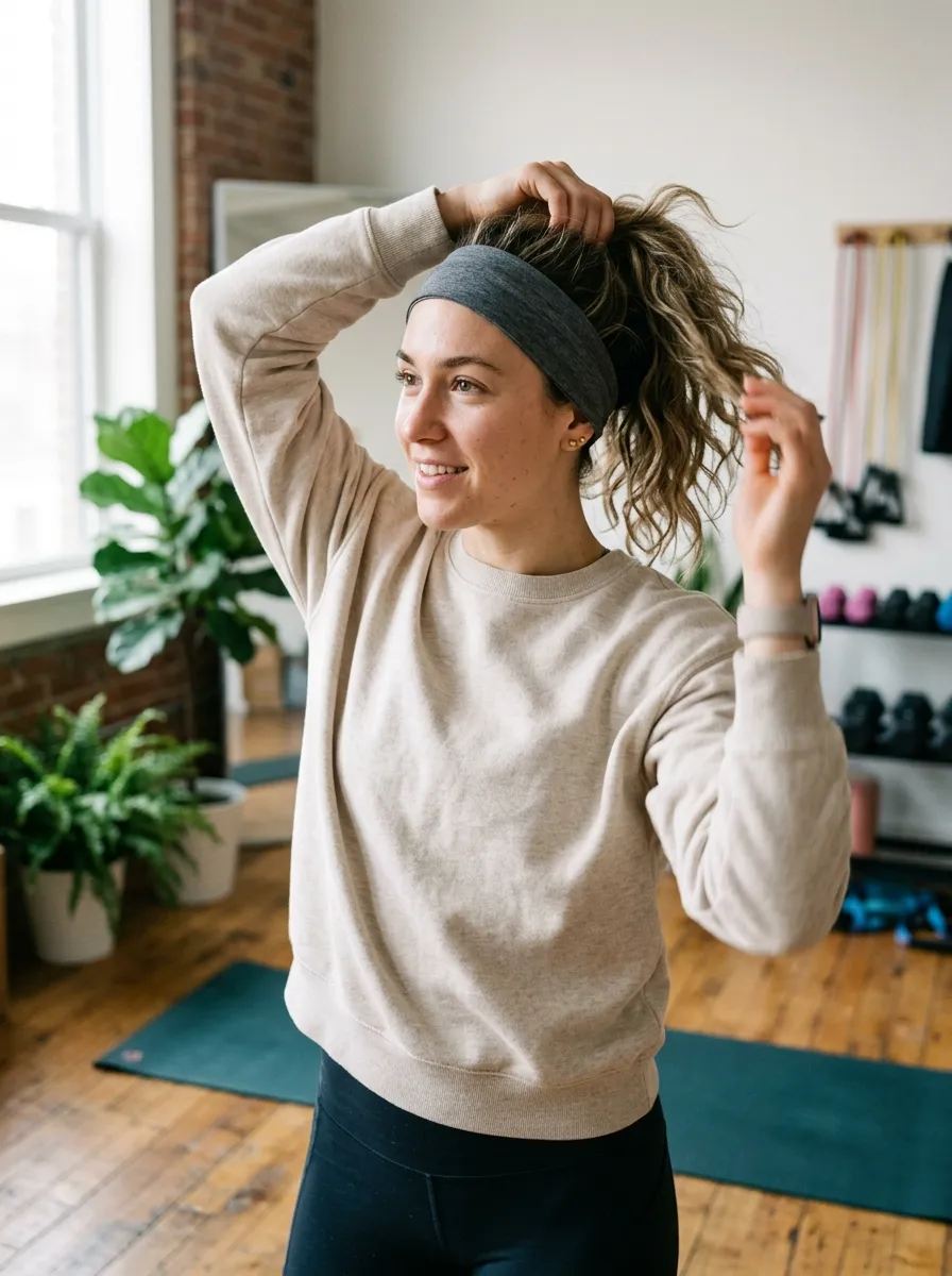 Jersey Headband Ponytail