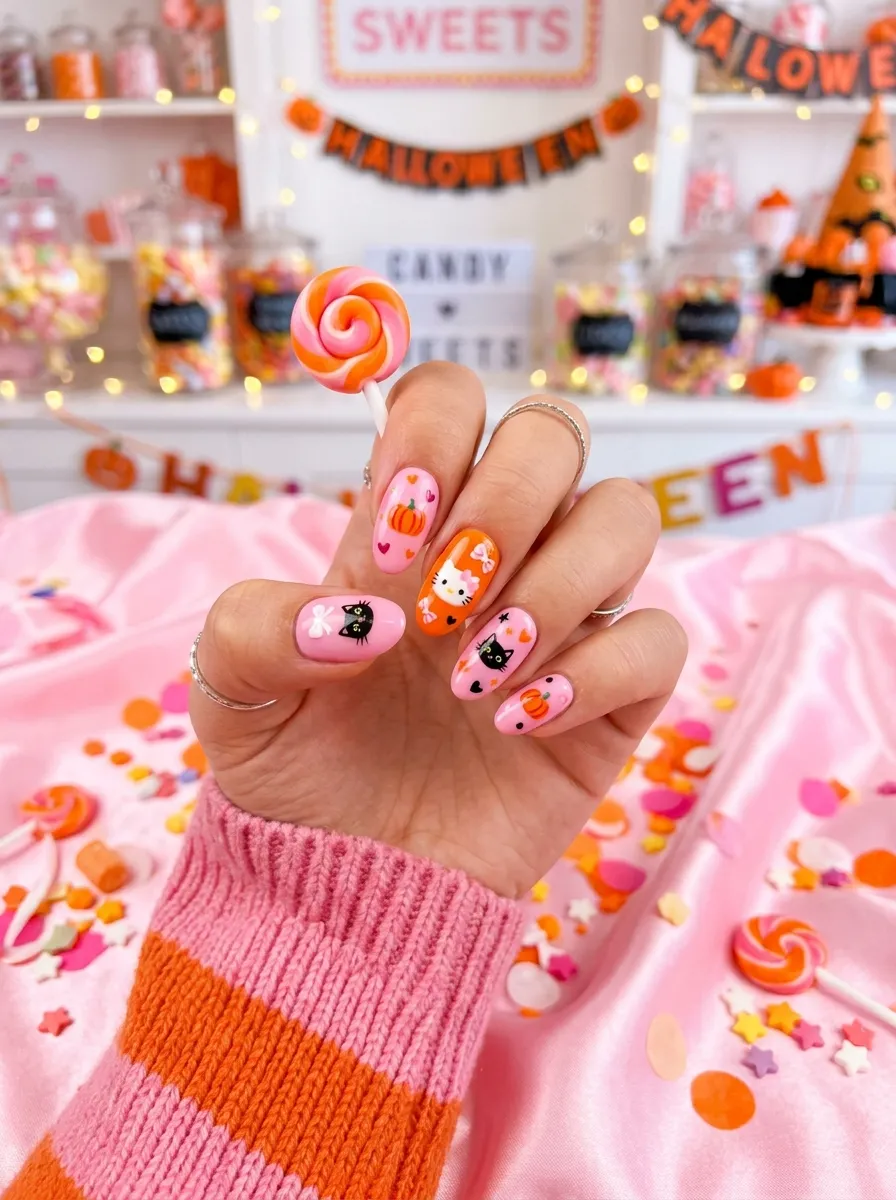 Orange Pink Kitty