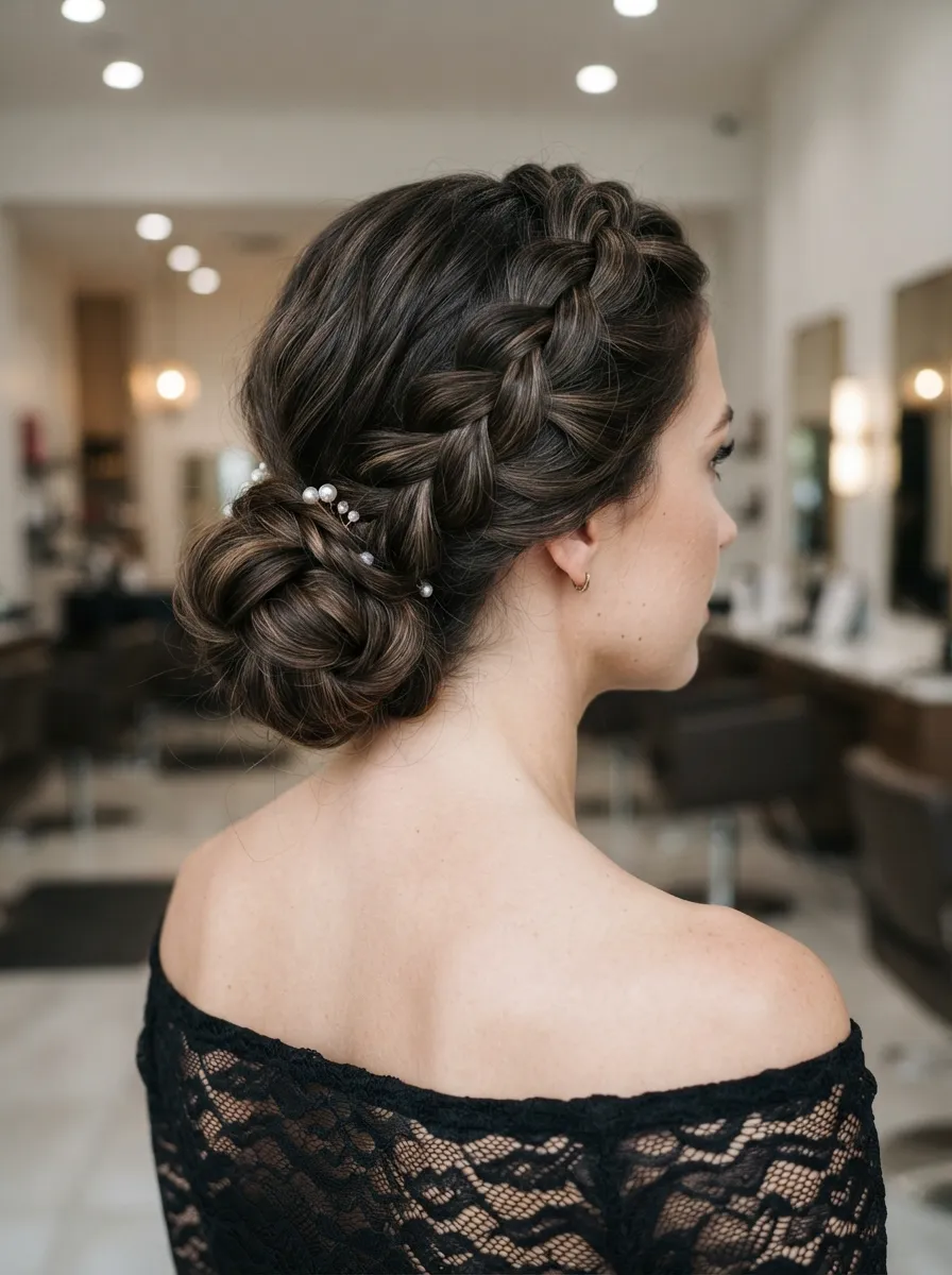 Side Bun Braid