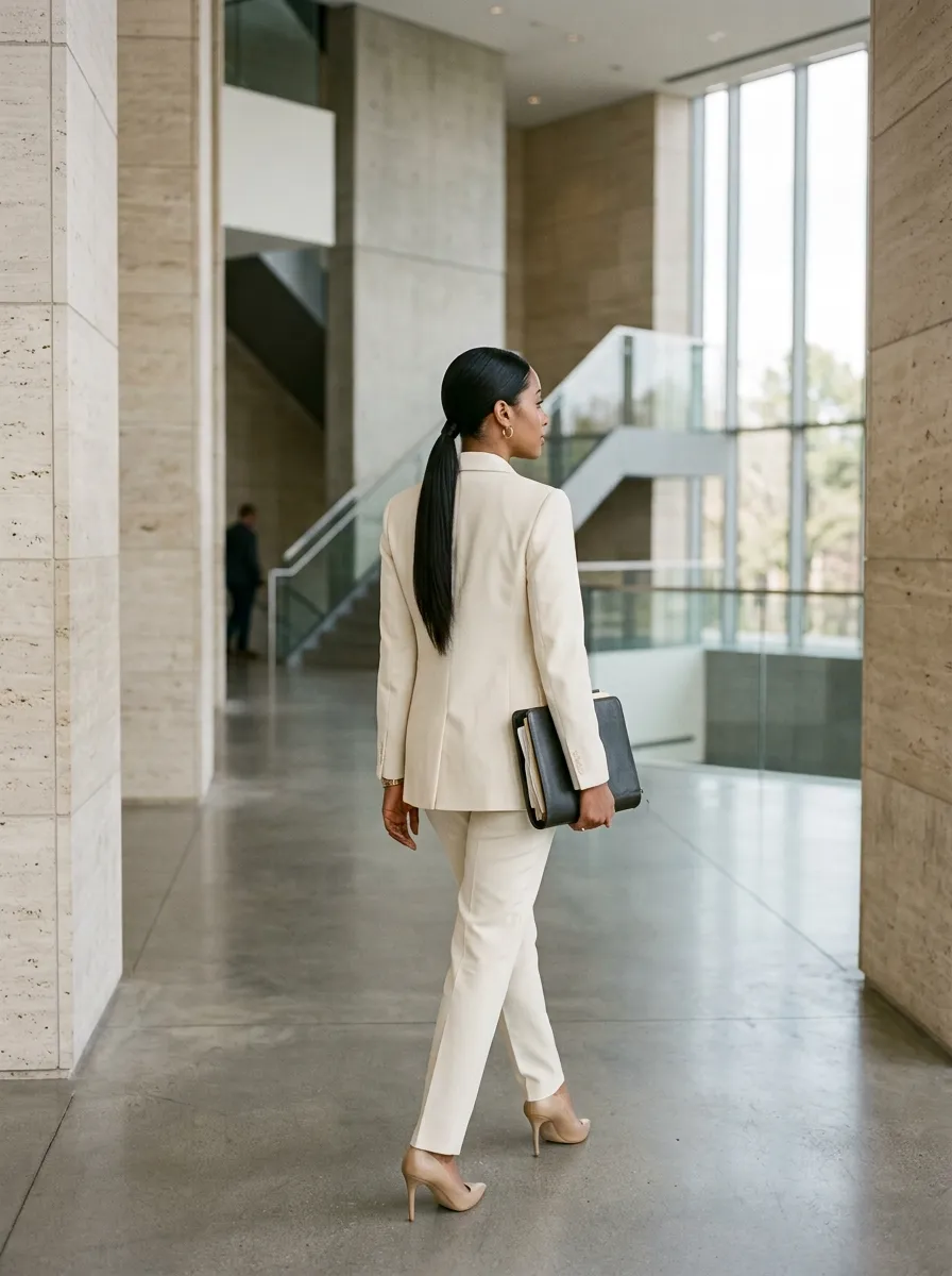 Sleek Low Ponytail