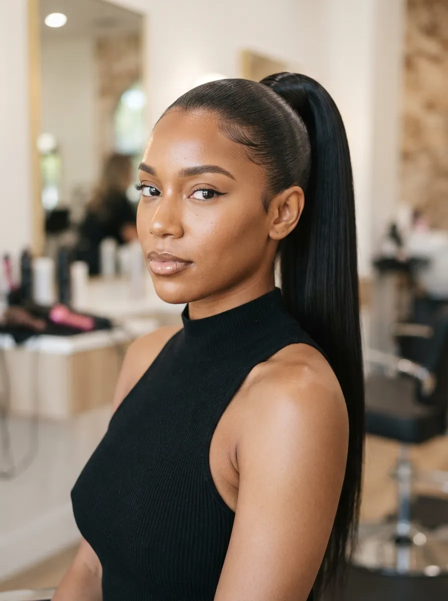 Smooth Sleek Ponytail