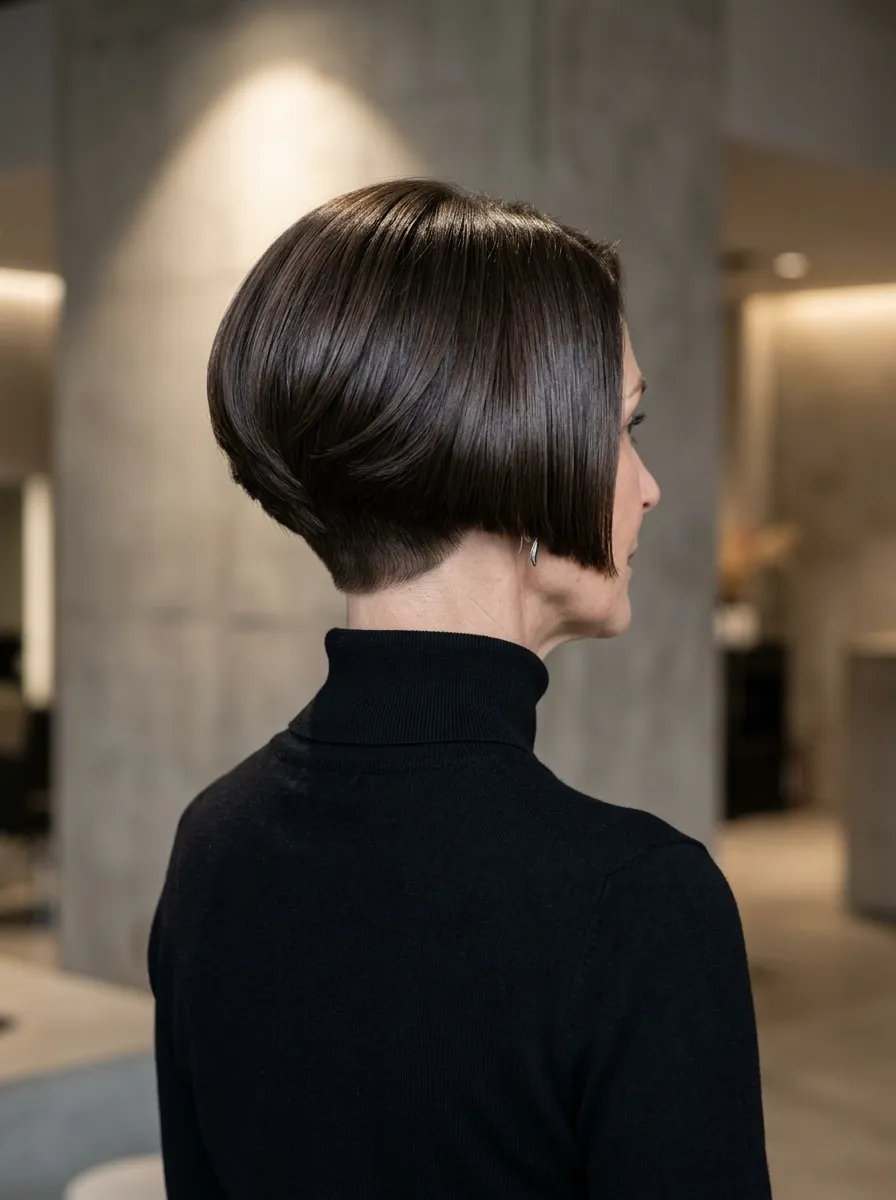 Stacked Undercut Bob