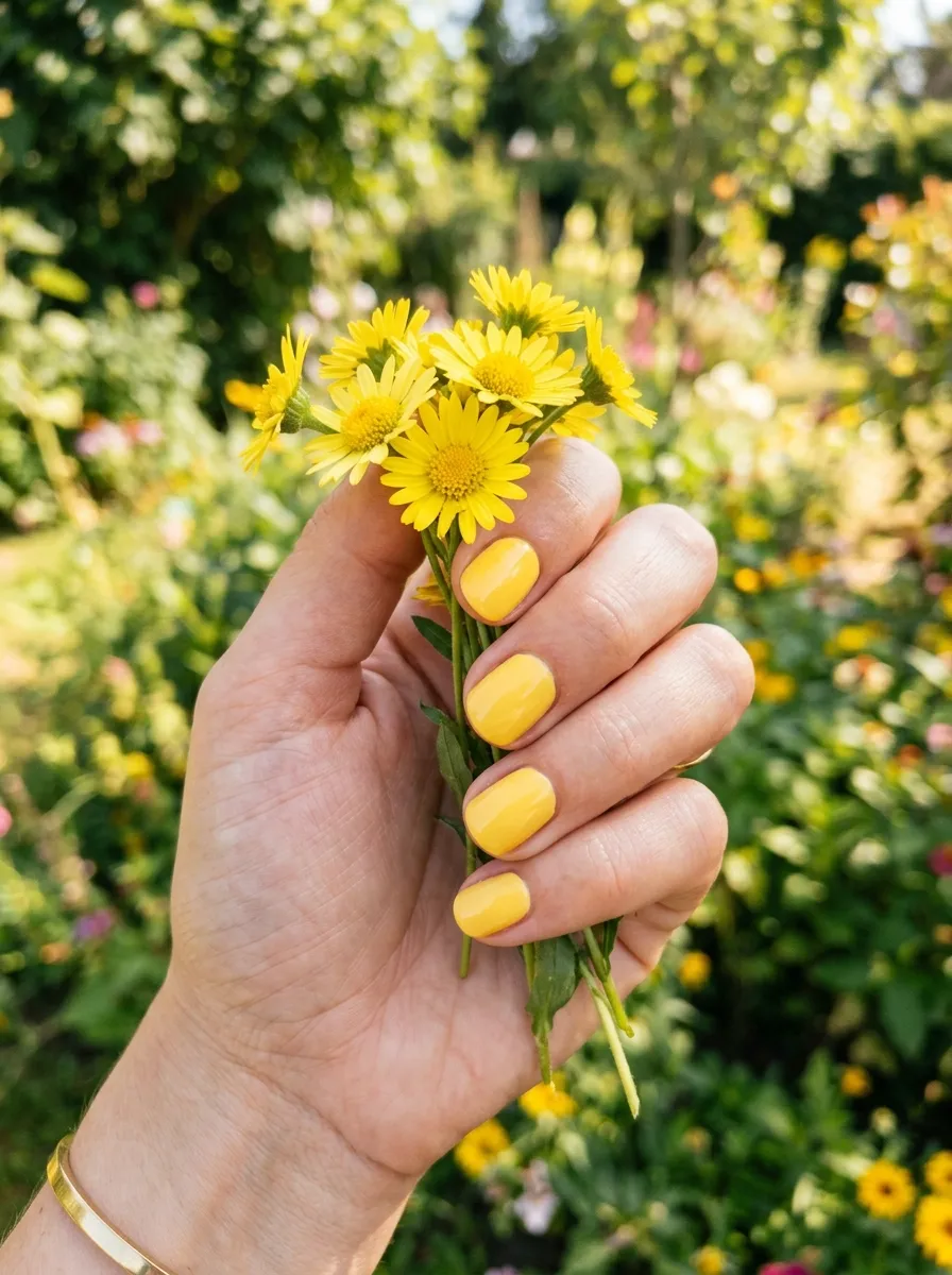 Sunshine Yellow Nails