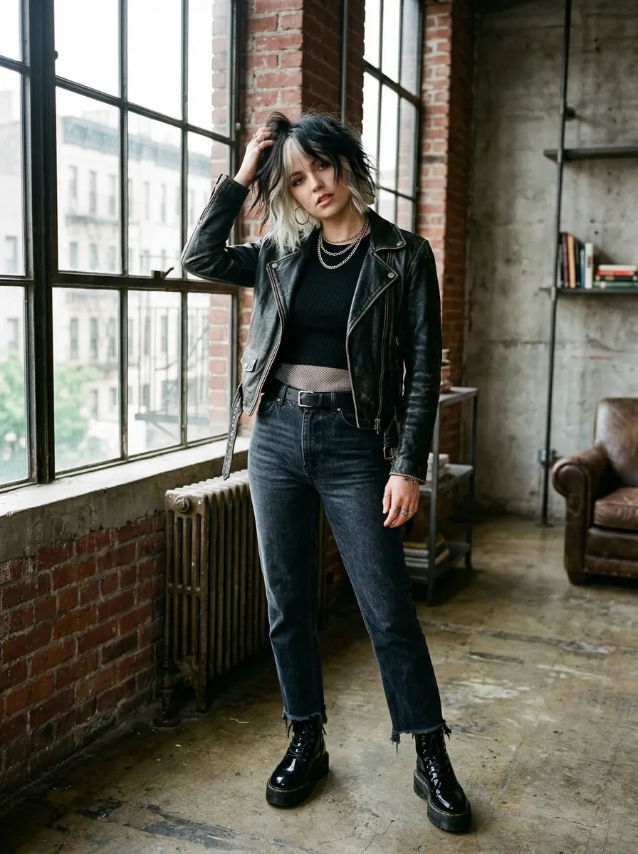 Two-Tone Messy Bob