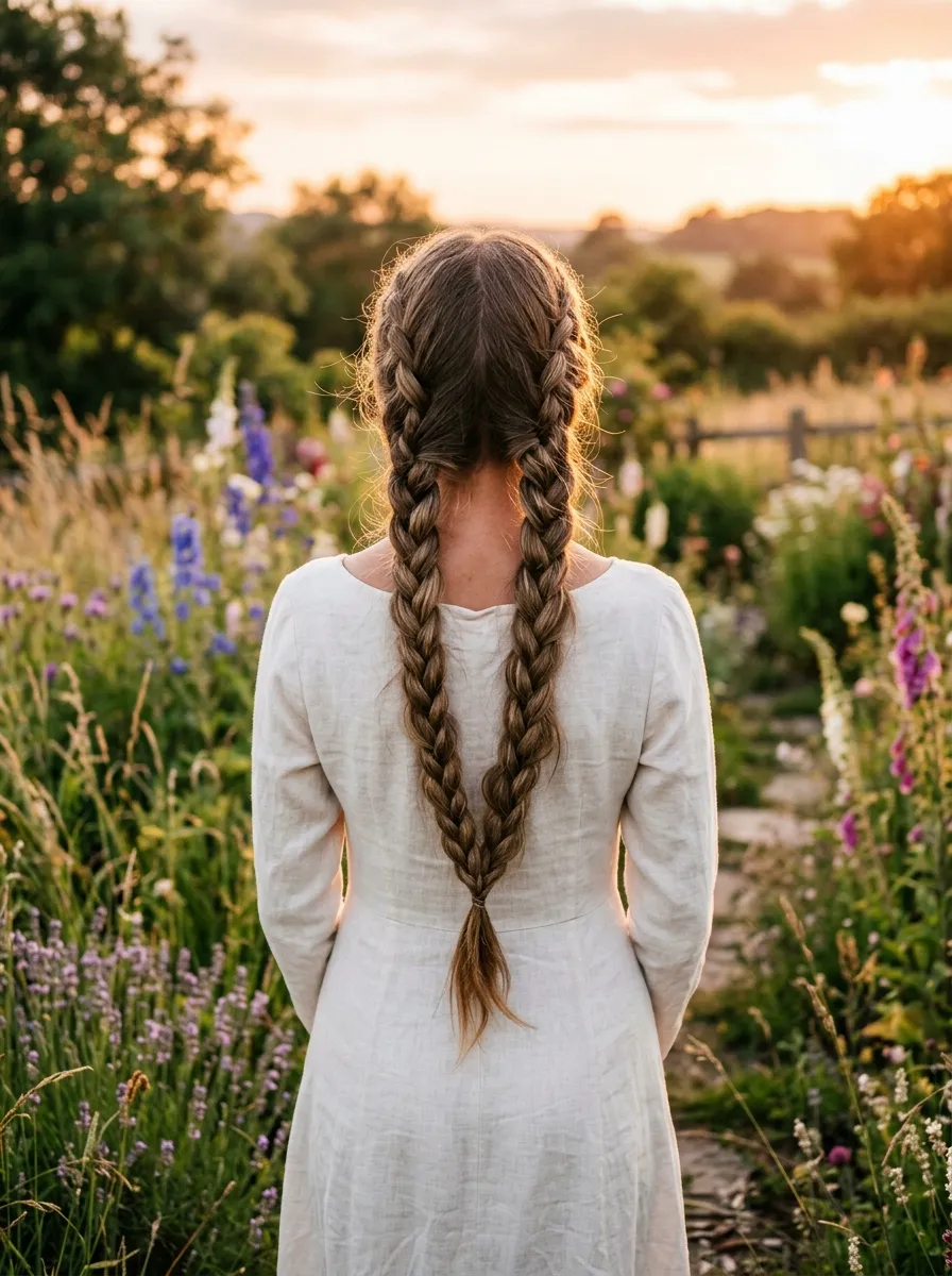 V-Shaped Double Braid