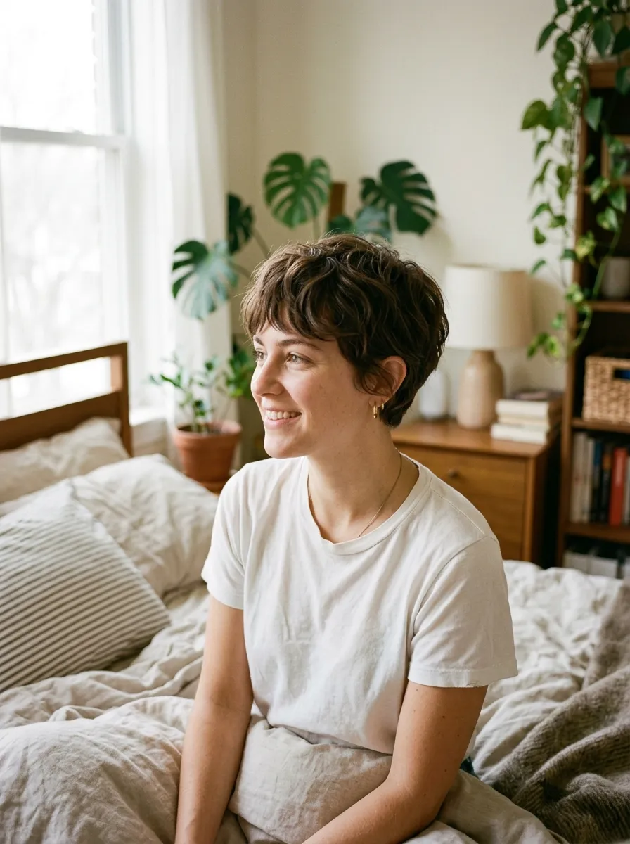 Wash-and-Go Pixie Cut