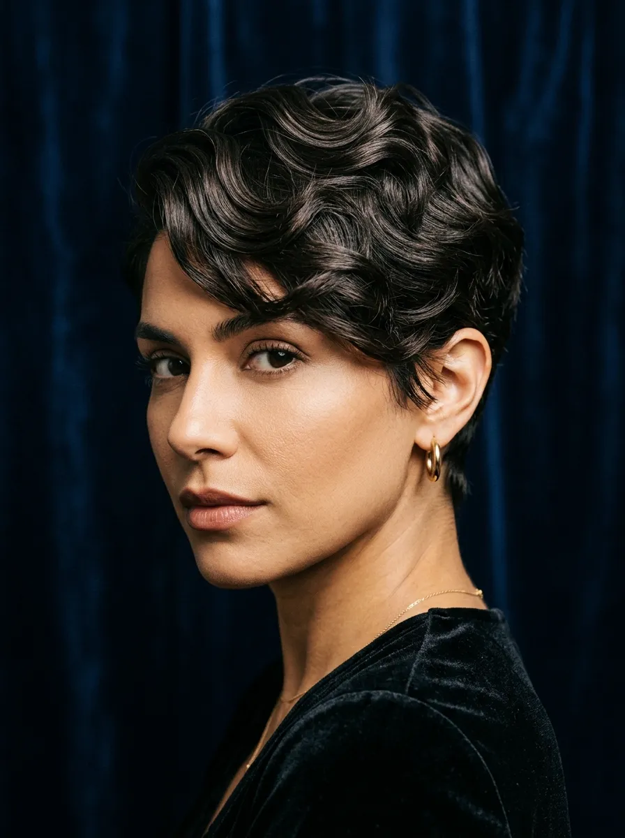 Wavy Bold Pixie