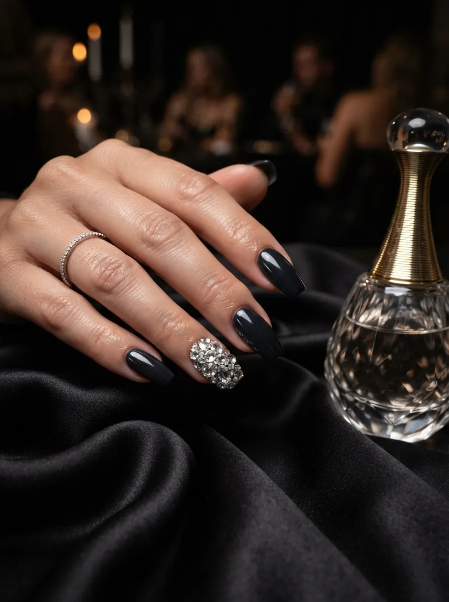 Bedazzled Accent Nail