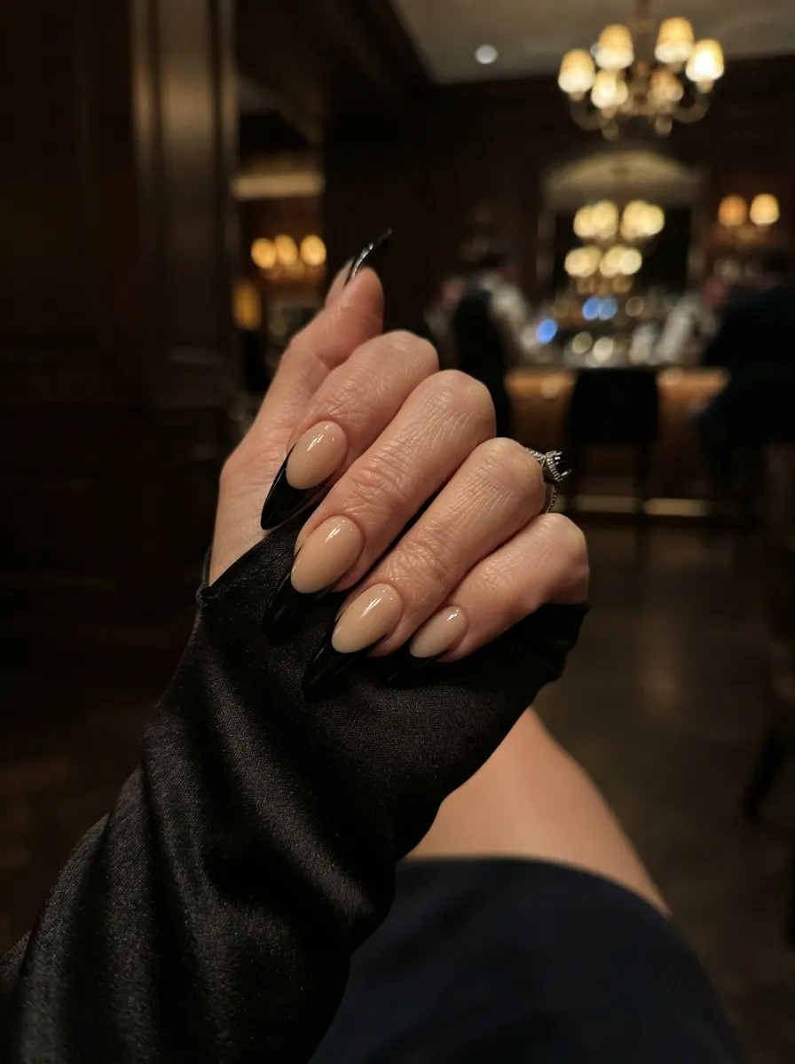 Black French Stiletto