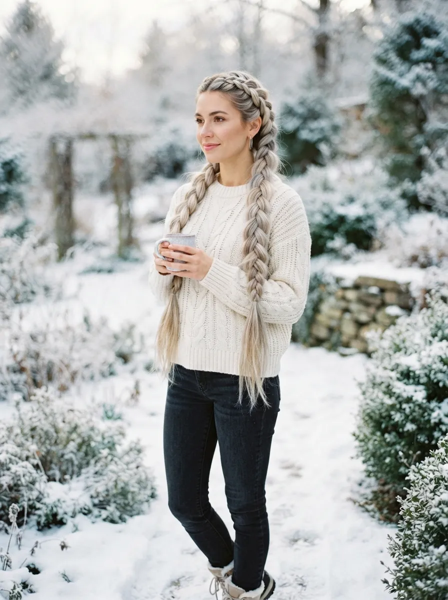 Blonde Silver Braids