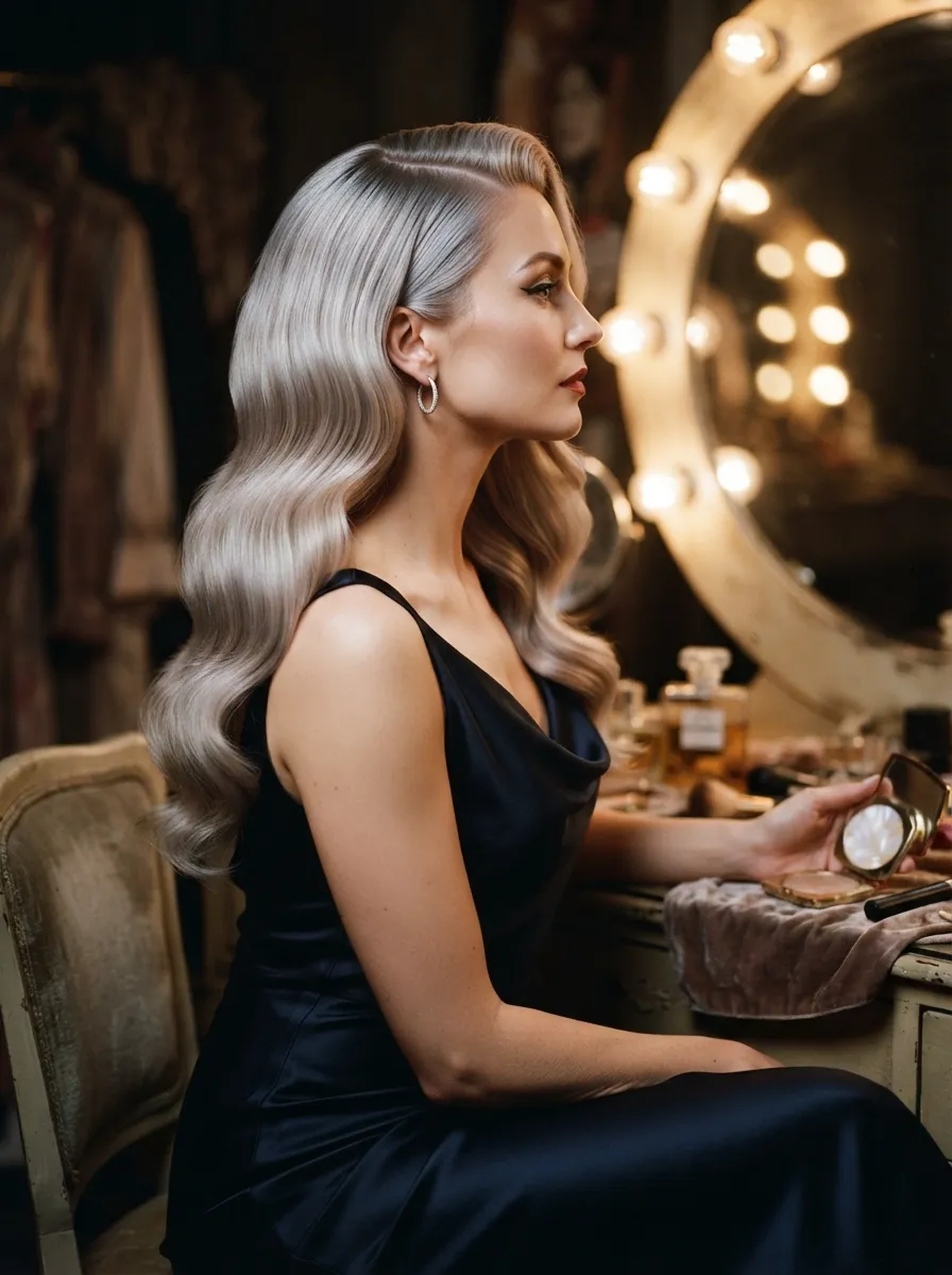 Blonde Silver Waves