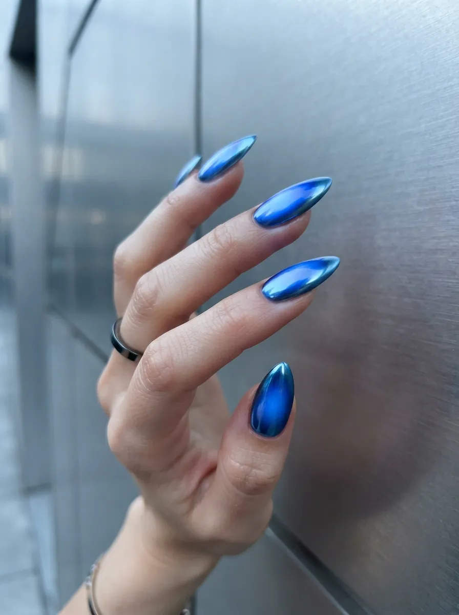 Blue Metallic Aura