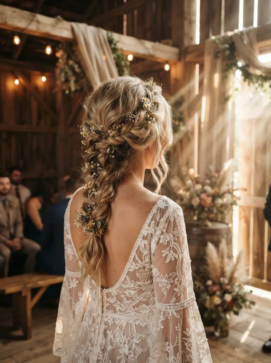 Boho Braid Updo