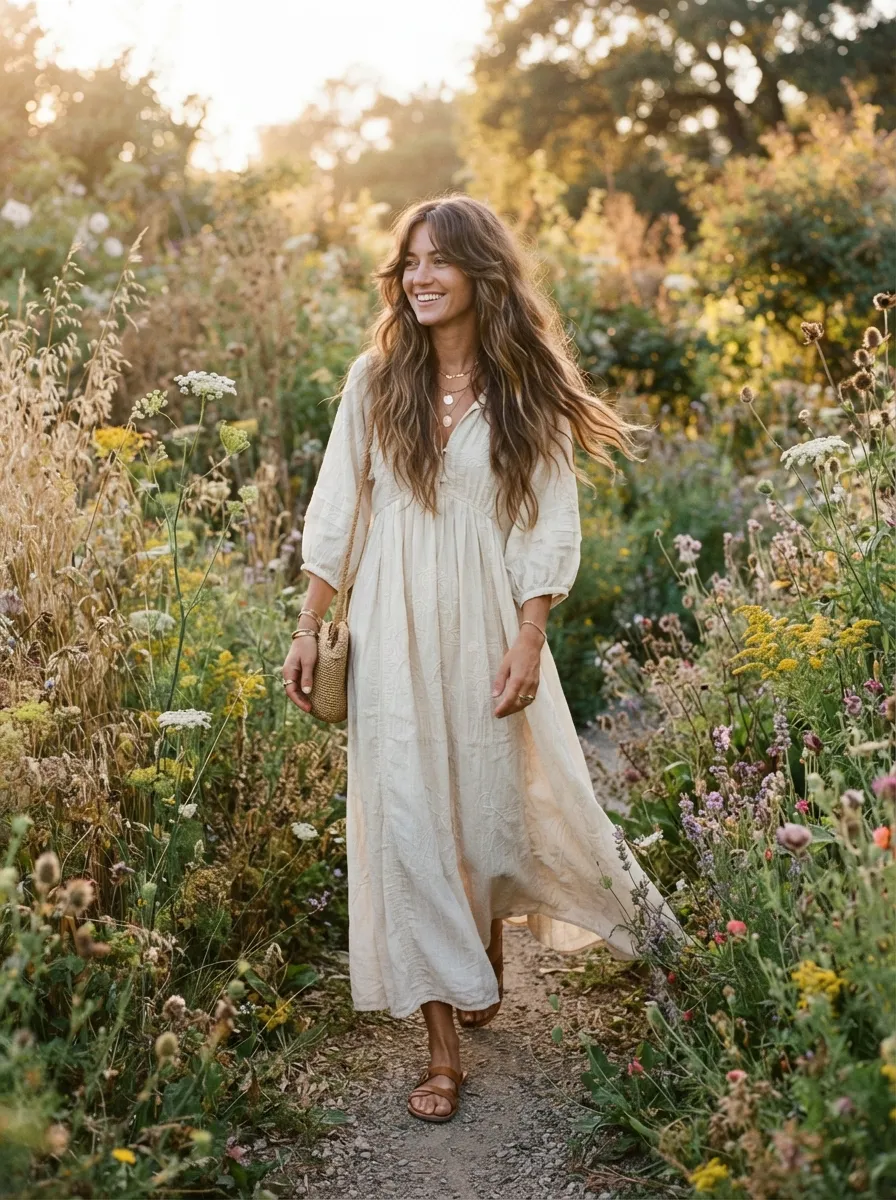 Boho-Inspired Layered Shag