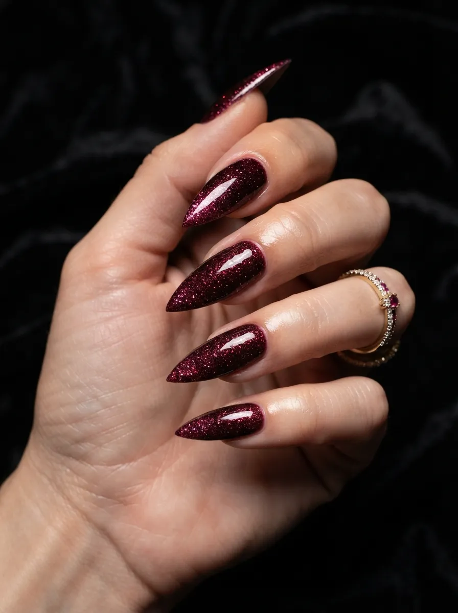 Burgundy Sparkle Glitter