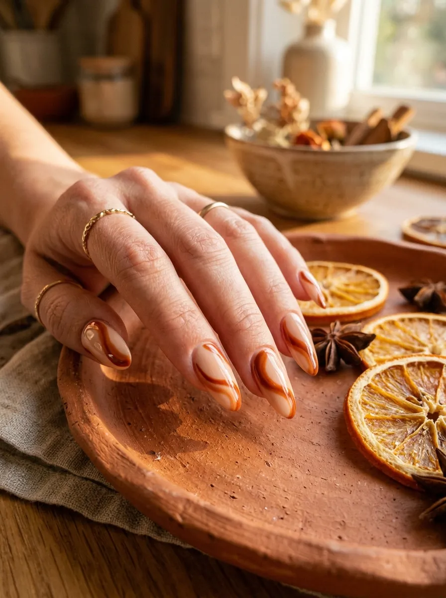 Burnt Orange Swirl