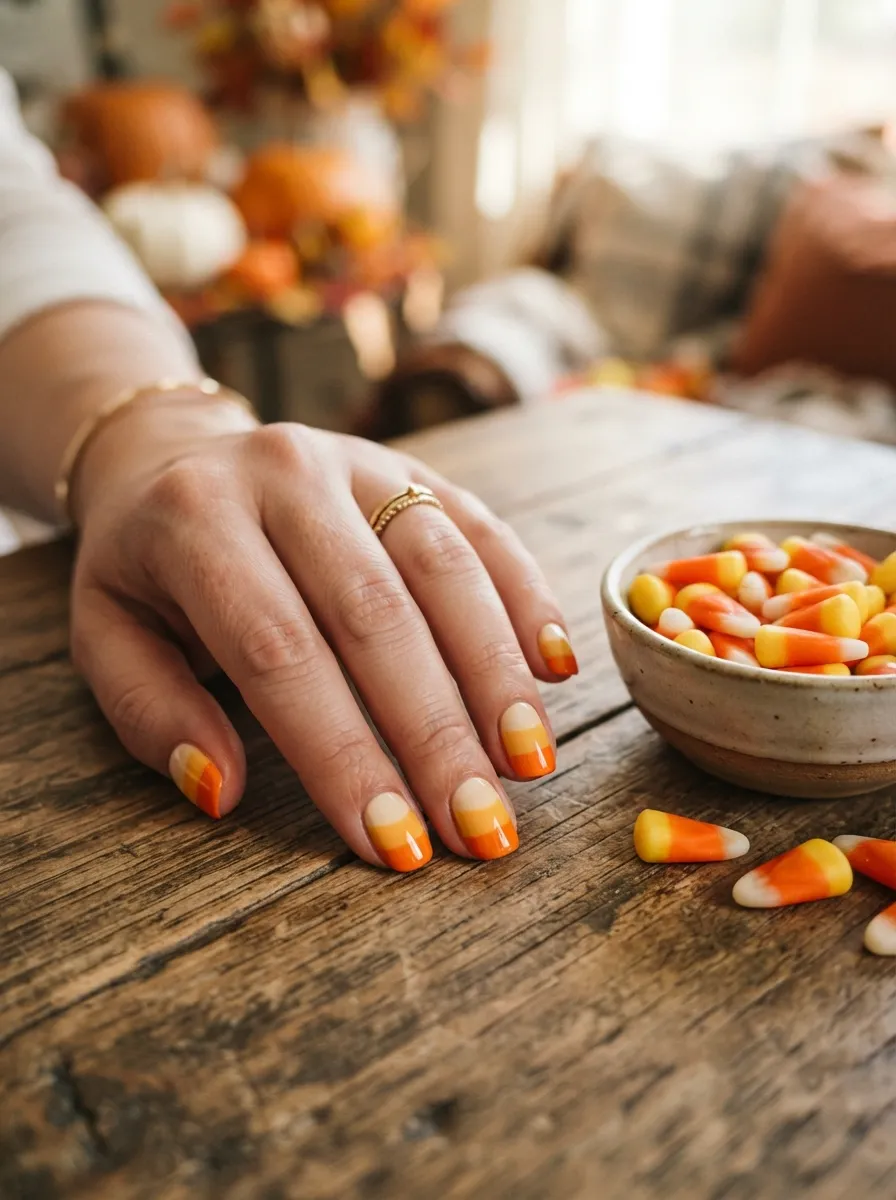 Candy Corn Nails