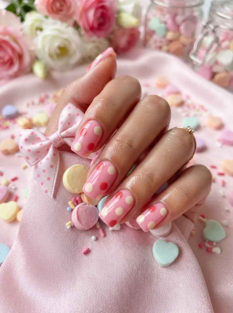 Candy Pink Polka