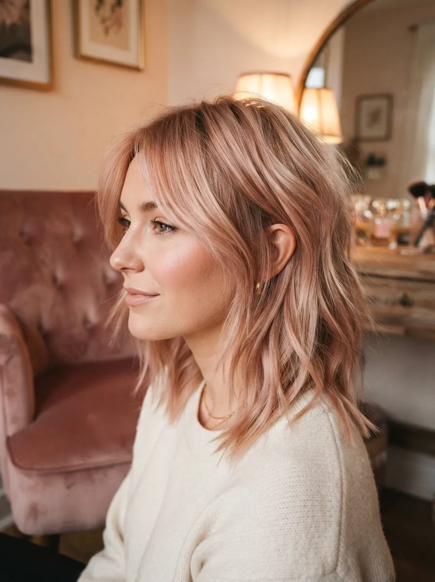 Champagne Blonde Shag