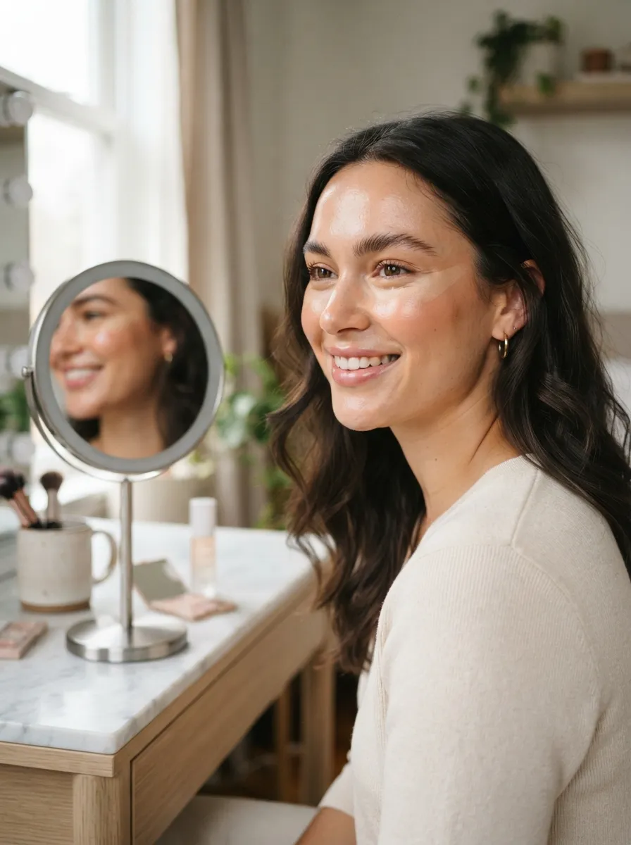 Cheek Concealer Placement