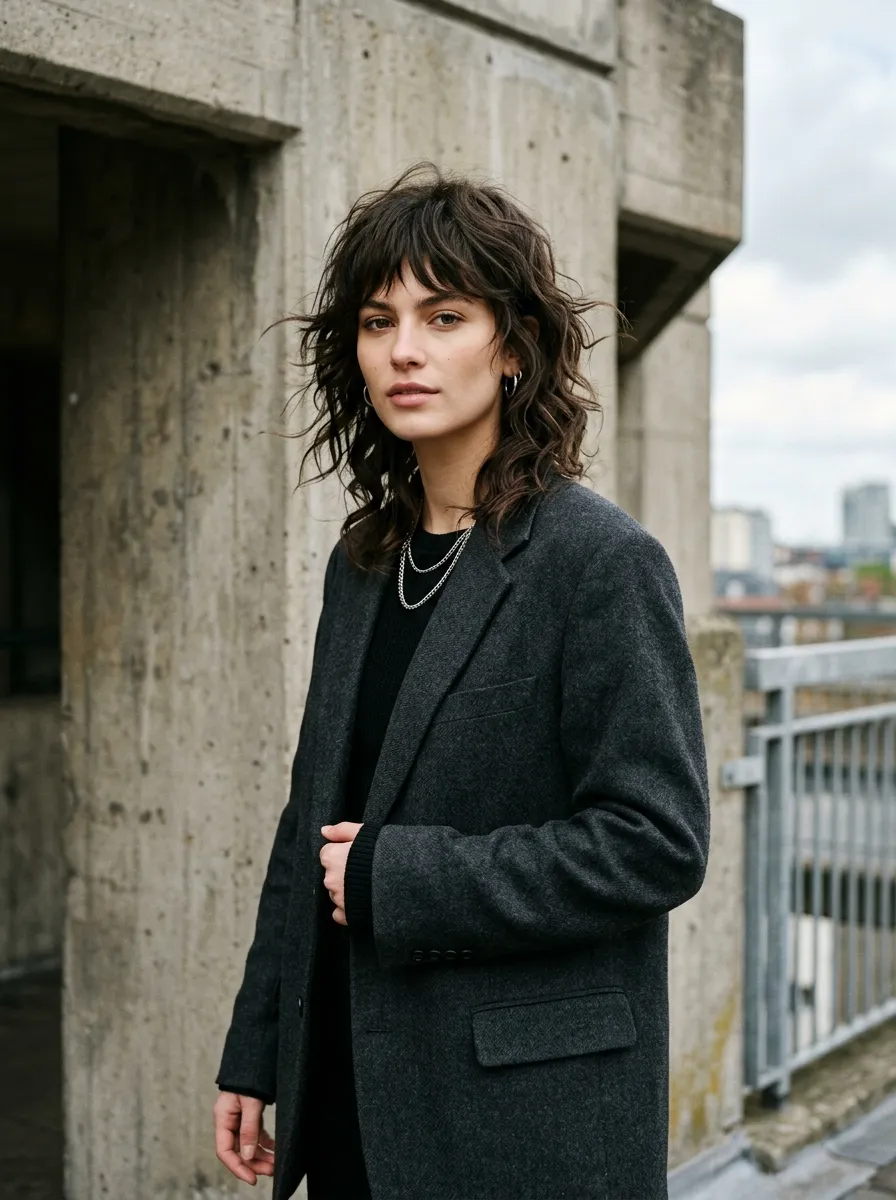 Choppy Wavy Wolf Cut