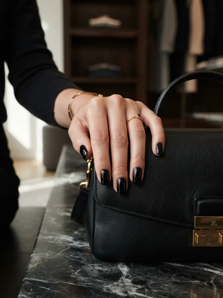 Classic Black Nails