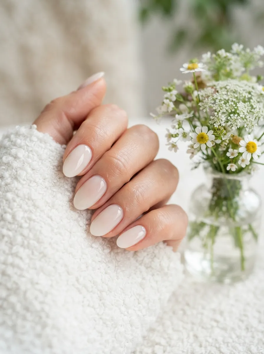 Cloud White Nails