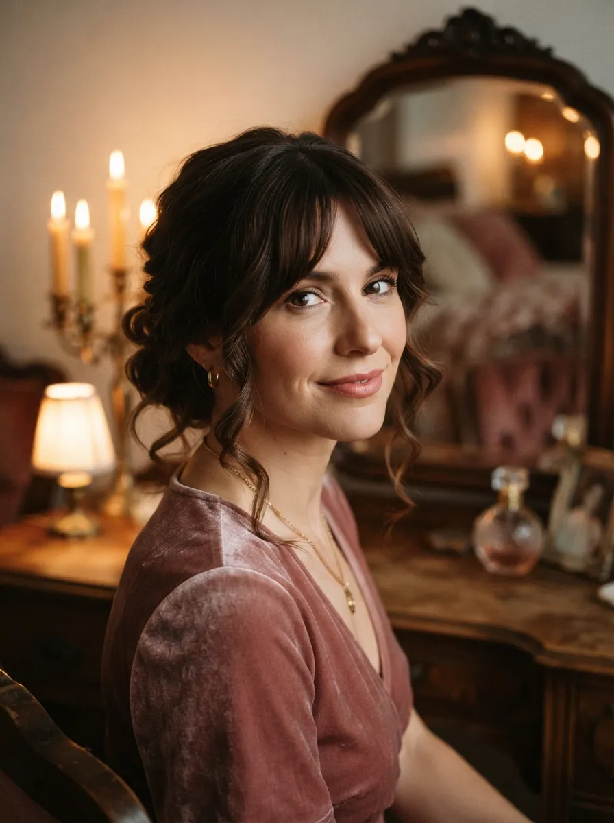 Crown Braid Bangs