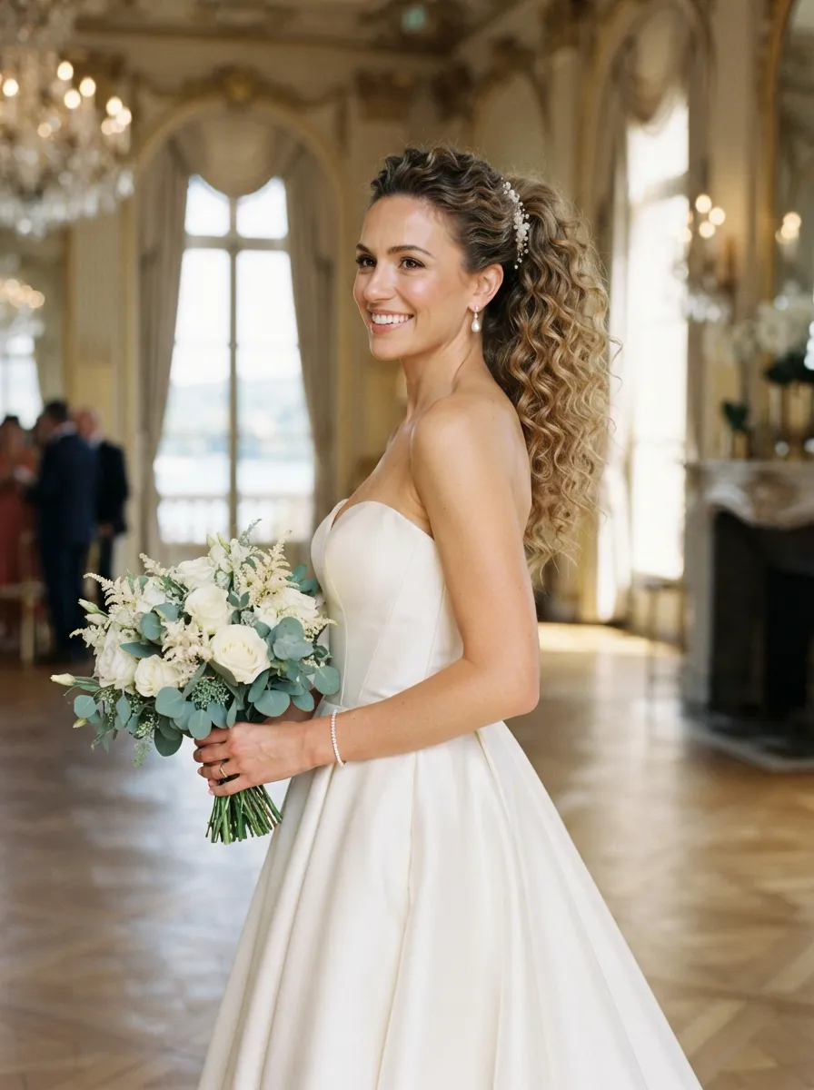 Curly Ponytail Volume