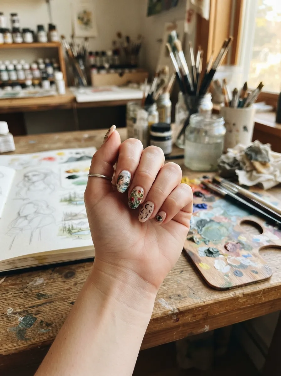 Custom Painted Nails