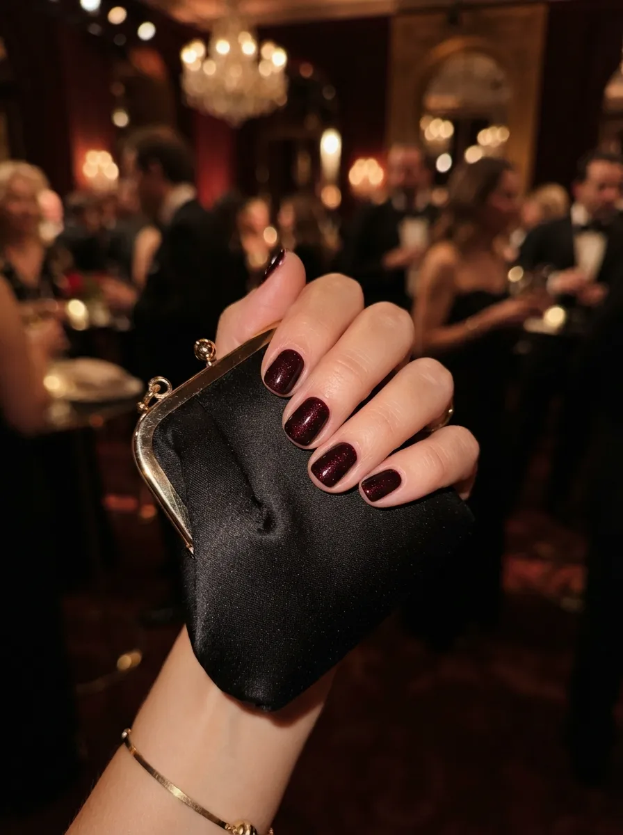 Dark Red Glitter