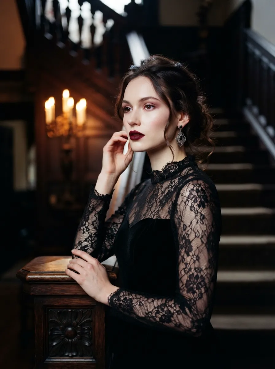 Deep Burgundy Lips