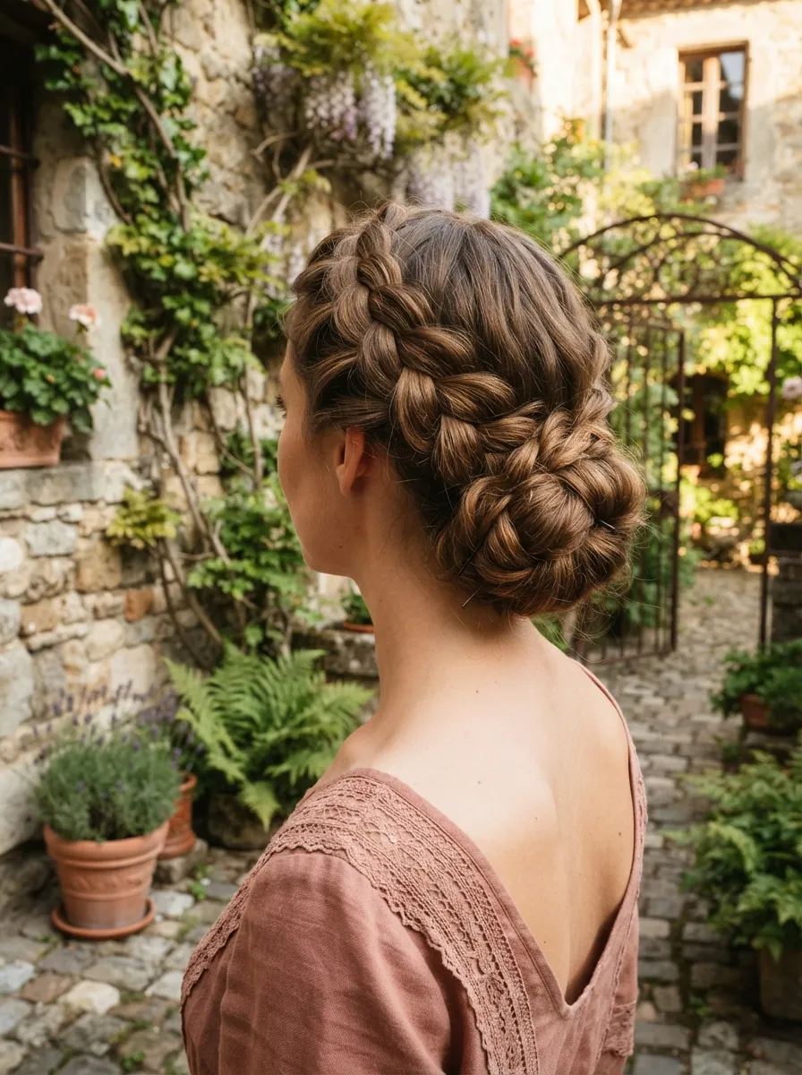 Dutch Braid Updo
