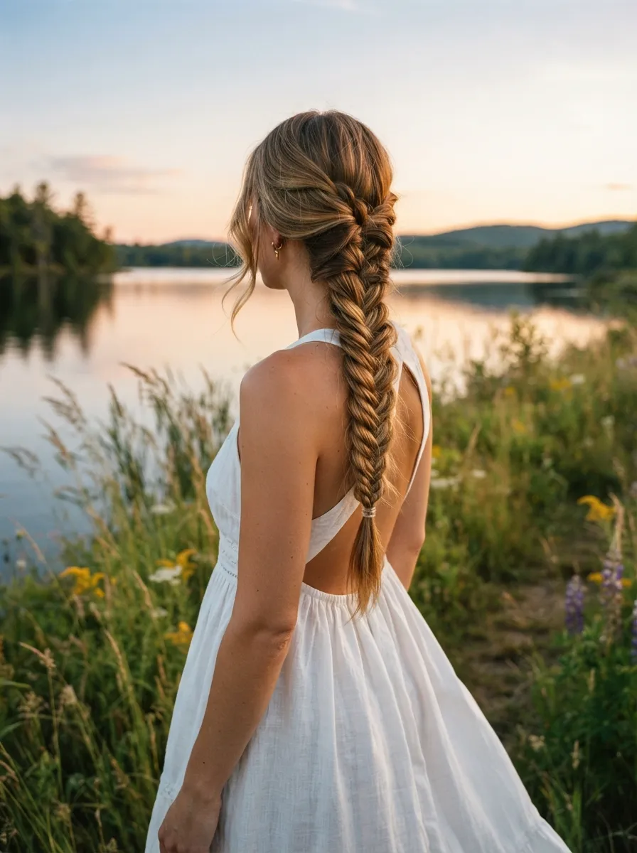 Fishtail Braid Look