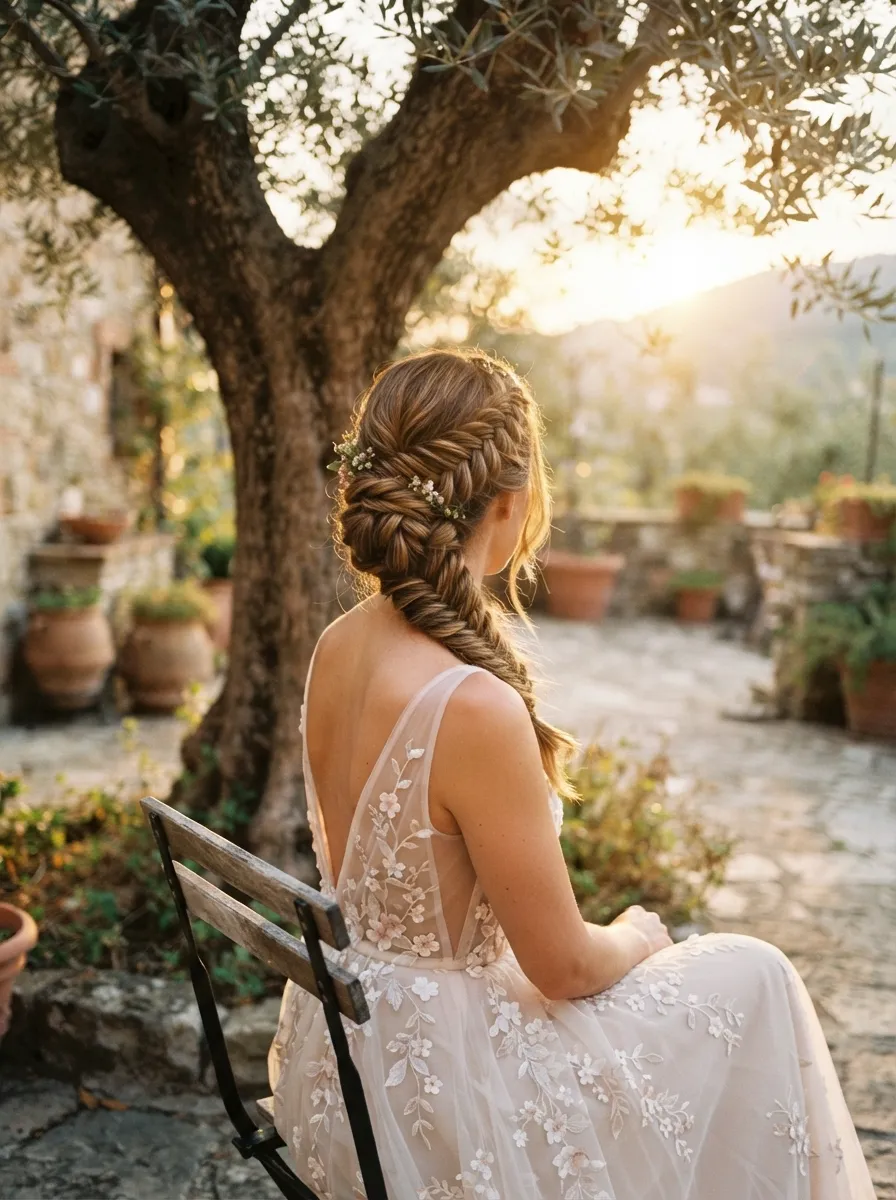 Fishtail Braid Updo