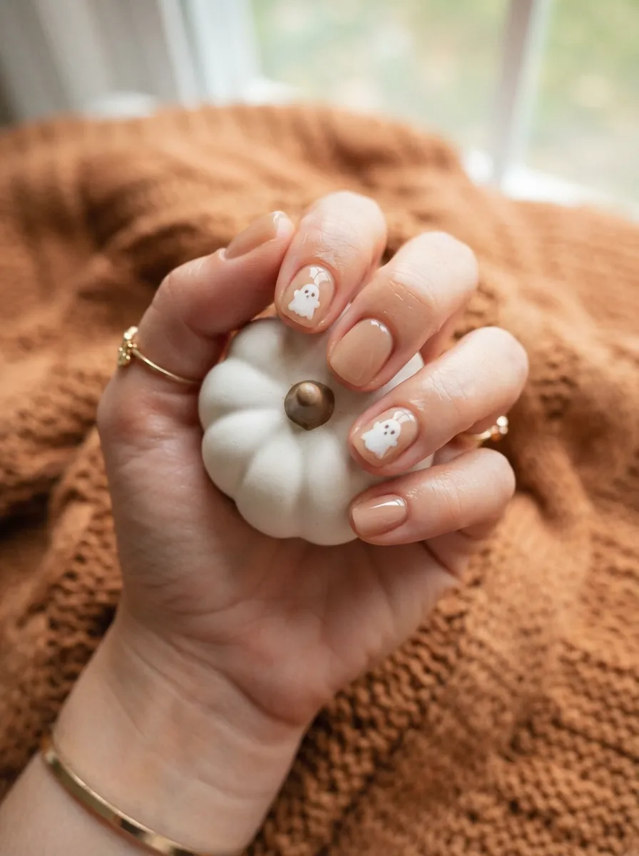 Ghost Accent Nails