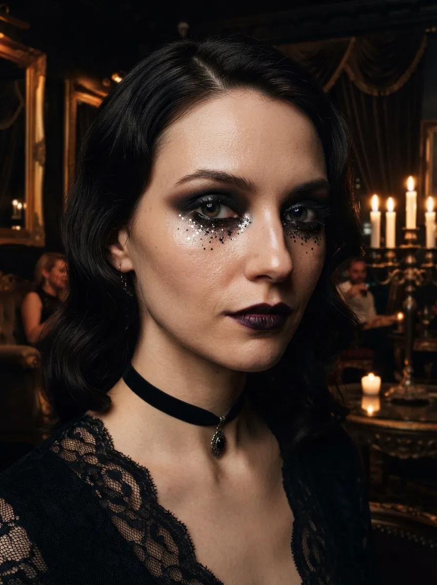 Glitter Gothic Accent