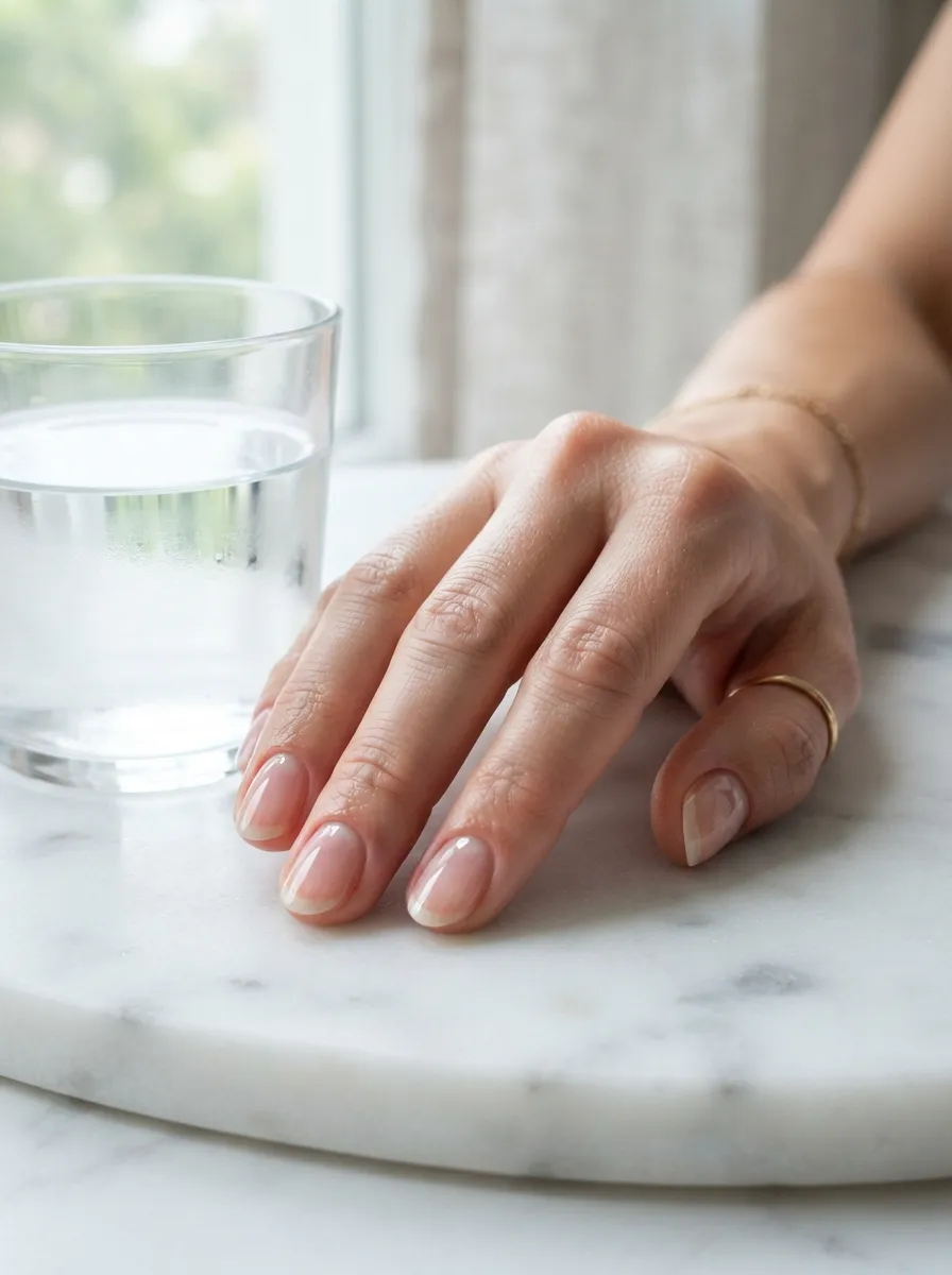 Glossy Natural Nails