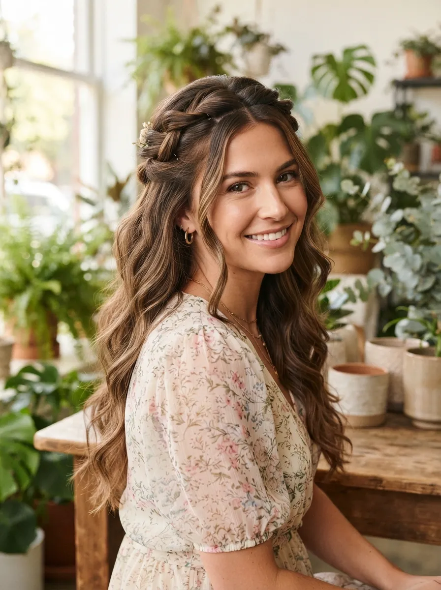 Half Twisted Updo