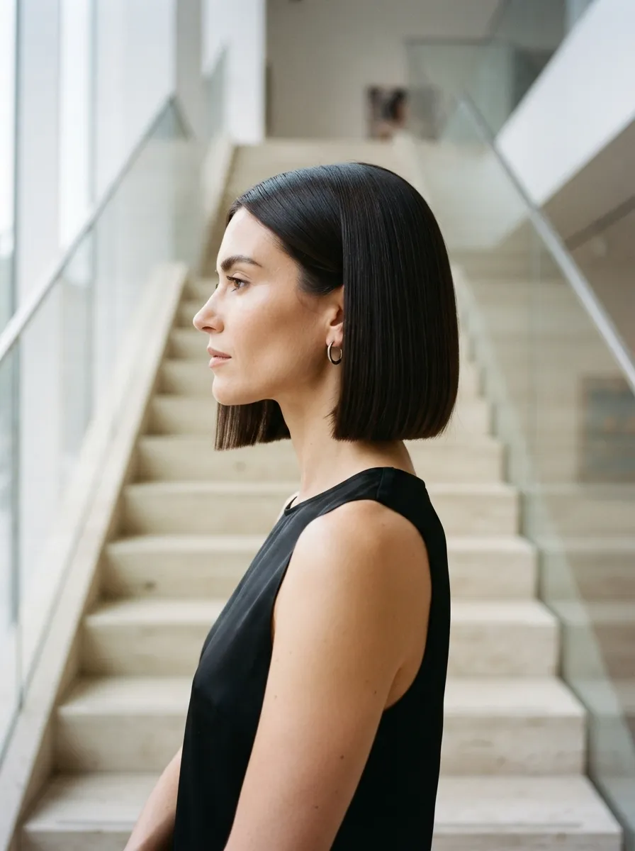 Jawline Bob Cut